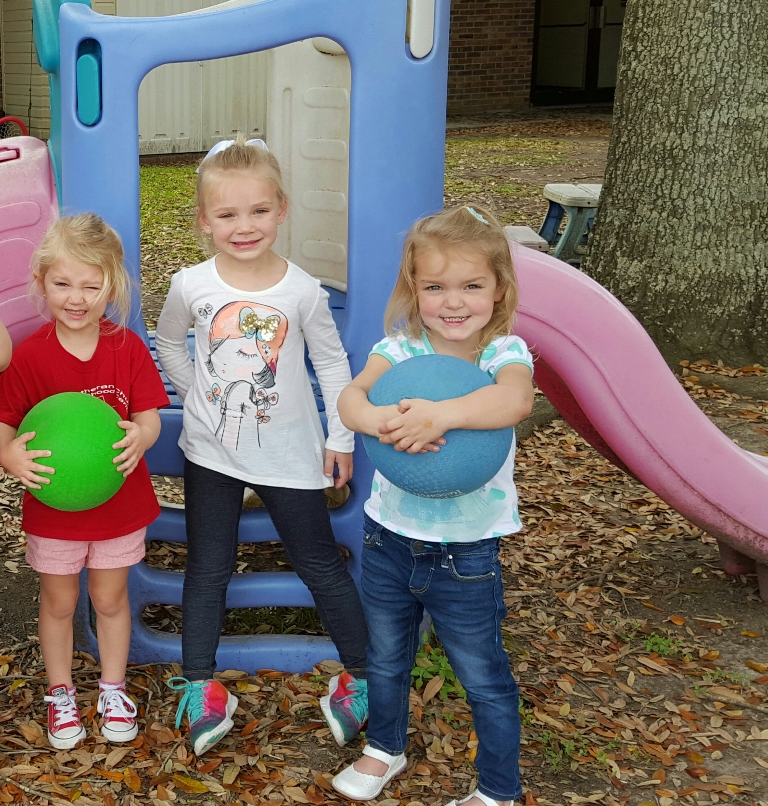Fun in the courtyard.